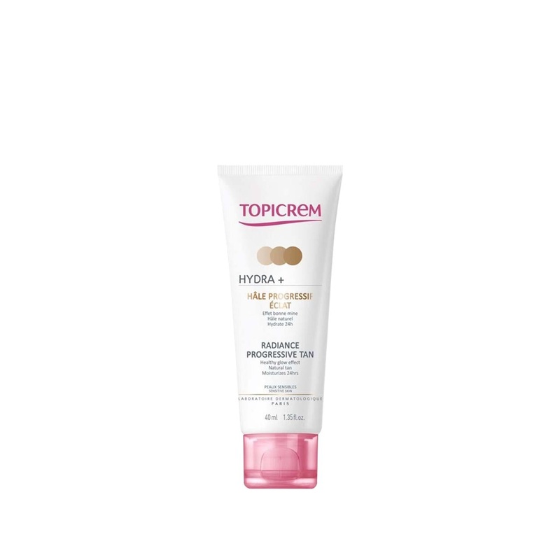 Topicrem Hydra Radiance Progressive Tan – Gradual Tanning & Hydrating Solution for Natural-Looking Glow, 40ml