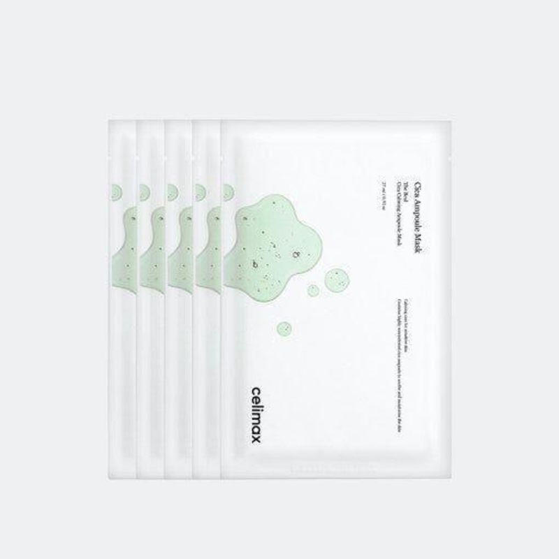 celimax The Real Cica Calming Ampoule Mask  5P | Intensive Soothing & Hydration