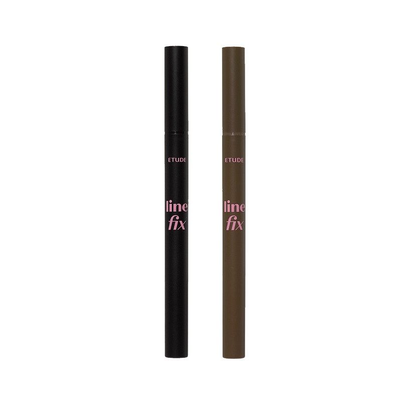 ETUDE Line Fix Brush Liner  0.5g | All-Day Precision & Smudge-Proof Finish #01 Black