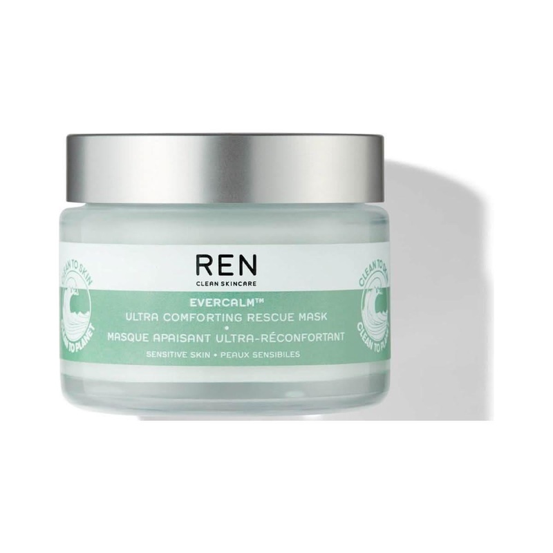 REN Evercalm Ultra Comforting Rescue Mask  50ml | Soothing Mask for Sensitive, Irritated Skin