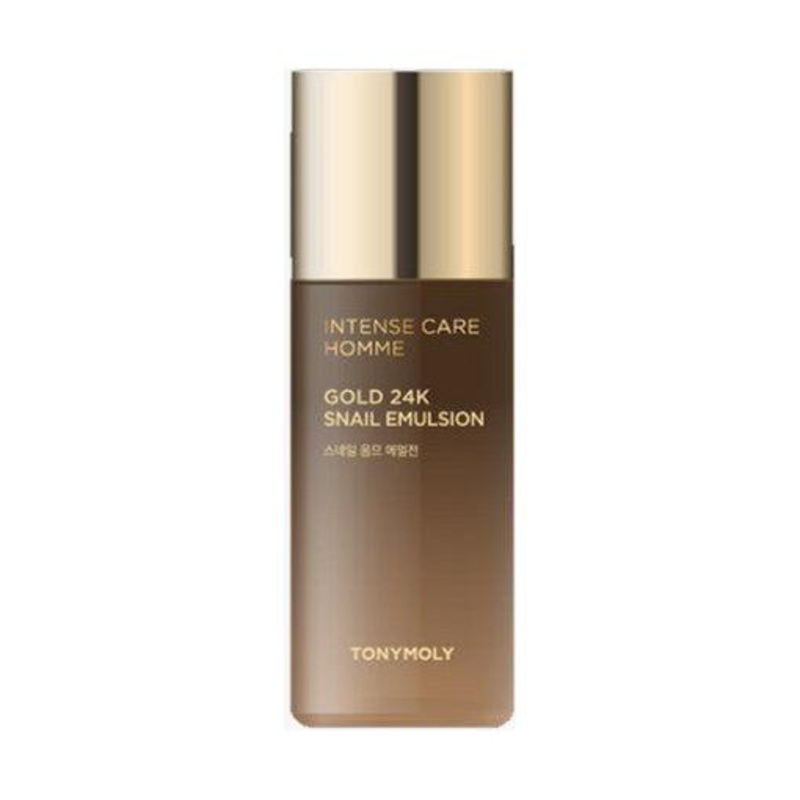 TONYMOLY Intense Care Homme Gold 24K Snail Emulsion  130ml | Moisturizing & Anti-Aging Emulsion for Mens Skin