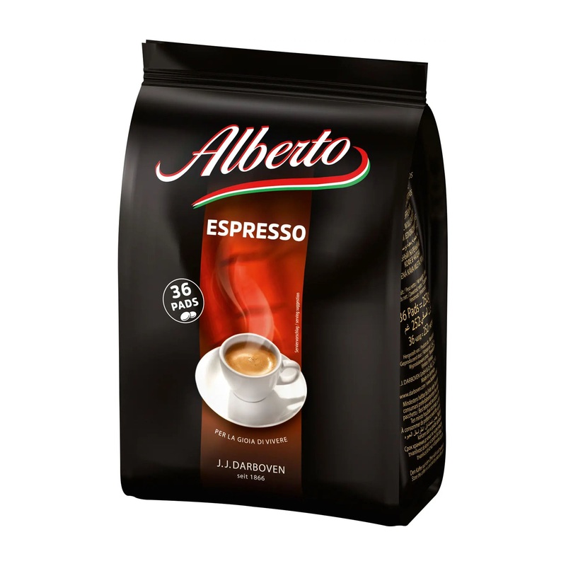 Alberto Coffee Pads Espresso, 36 Count