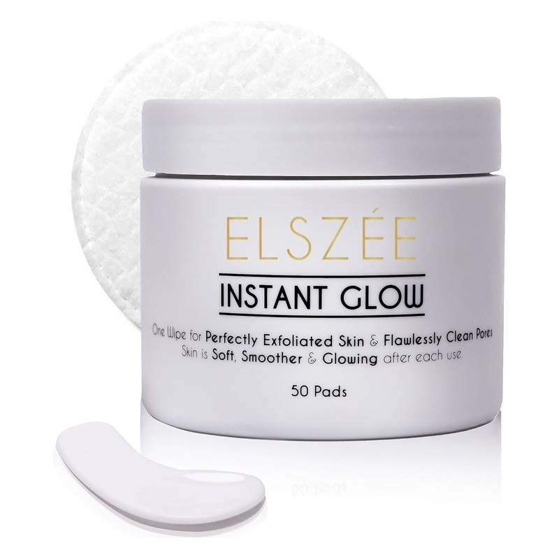 ELSZE Instant Glow  50 Pads | Exfoliating, Pore-Perfecting Radiance Boost