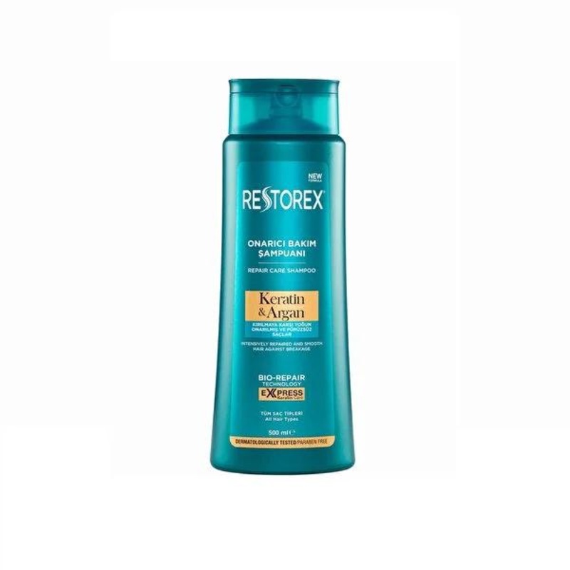 Restorex Keratin and Argan Repairing Hair Shampoo 500ml – Nourishing & Healthy Hair Care