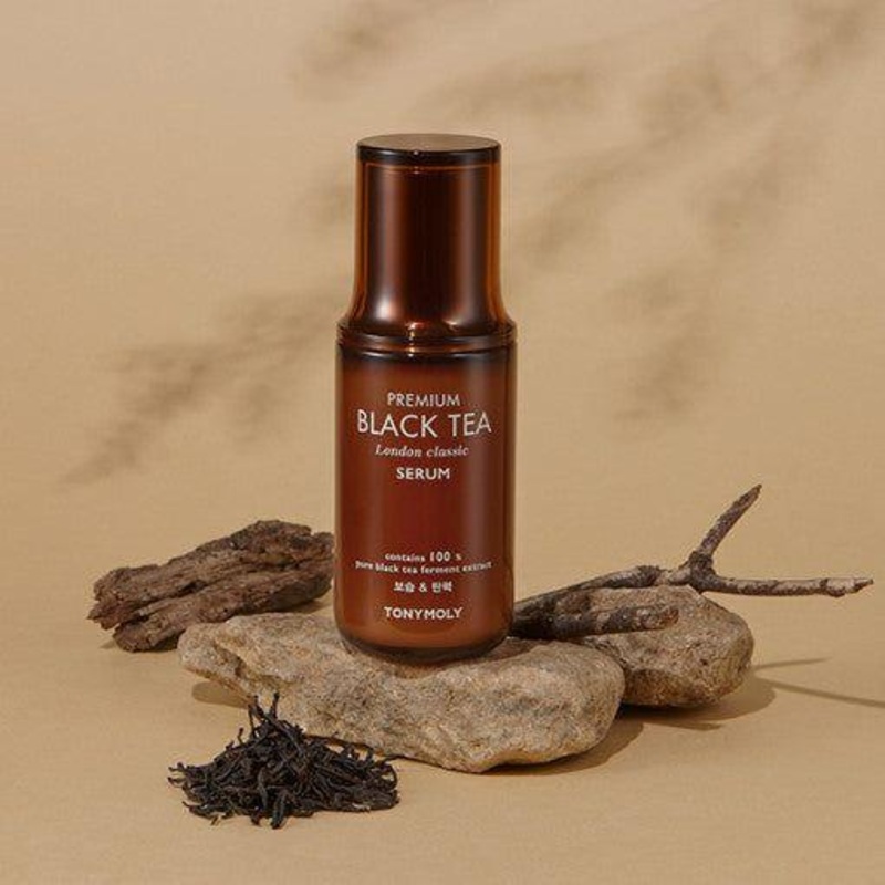 TONYMOLY Premium Black Tea London Classic Serum  50ml | Vegan Anti-Aging Hydration with 56% Black Tea Extract
