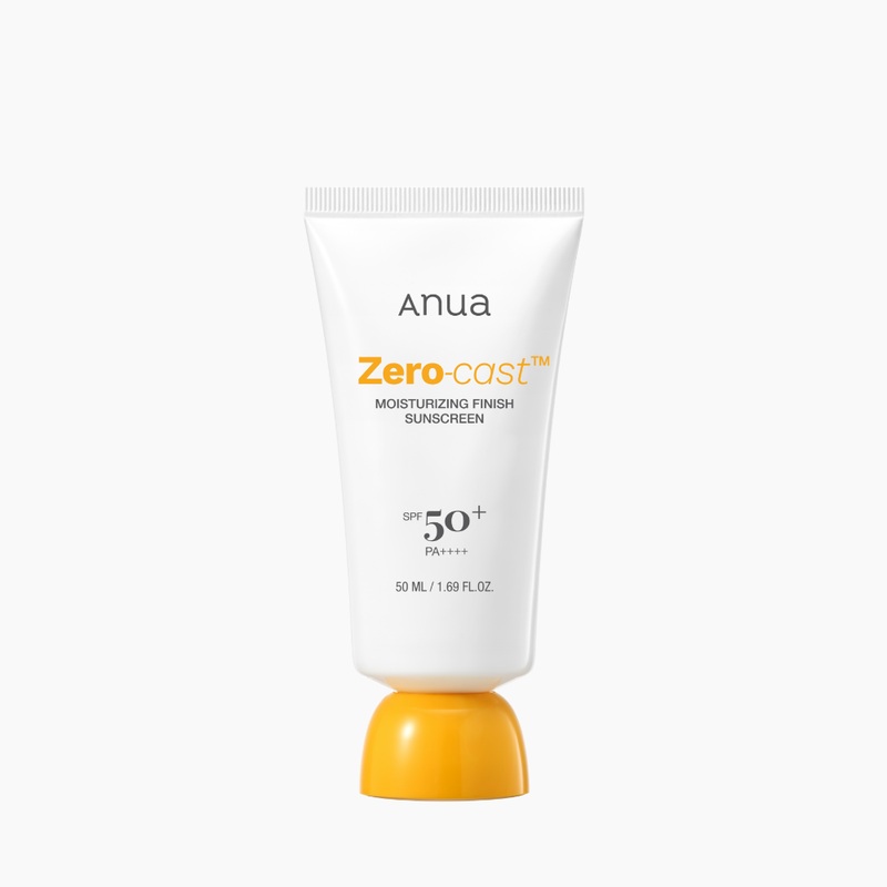 Anua Zero-Cast Moisturizing Finish Sunscreen  50ml | SPF50 Broad Spectrum UV Protection + Hydration
