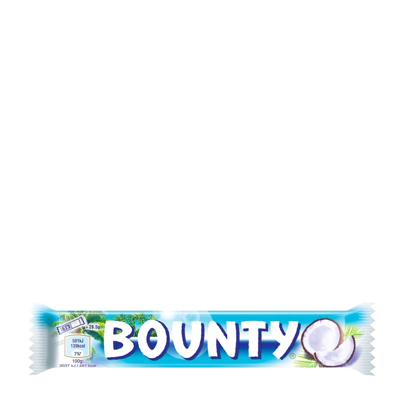Bounty Coconut milk chocolate bars duo, 57 g