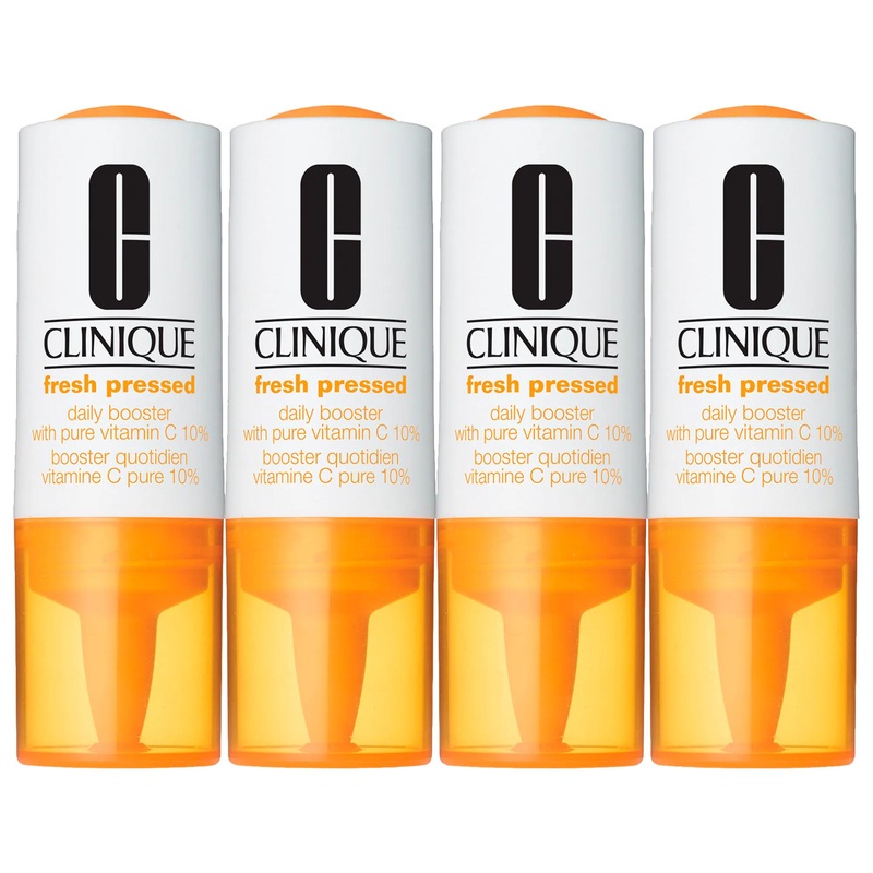 Clinique Fresh Pressed Daily Booster with Pure Vitamin C 10% – Brightening Serum for Dark Spots, Uneven Skin Tone, & Fine Lines