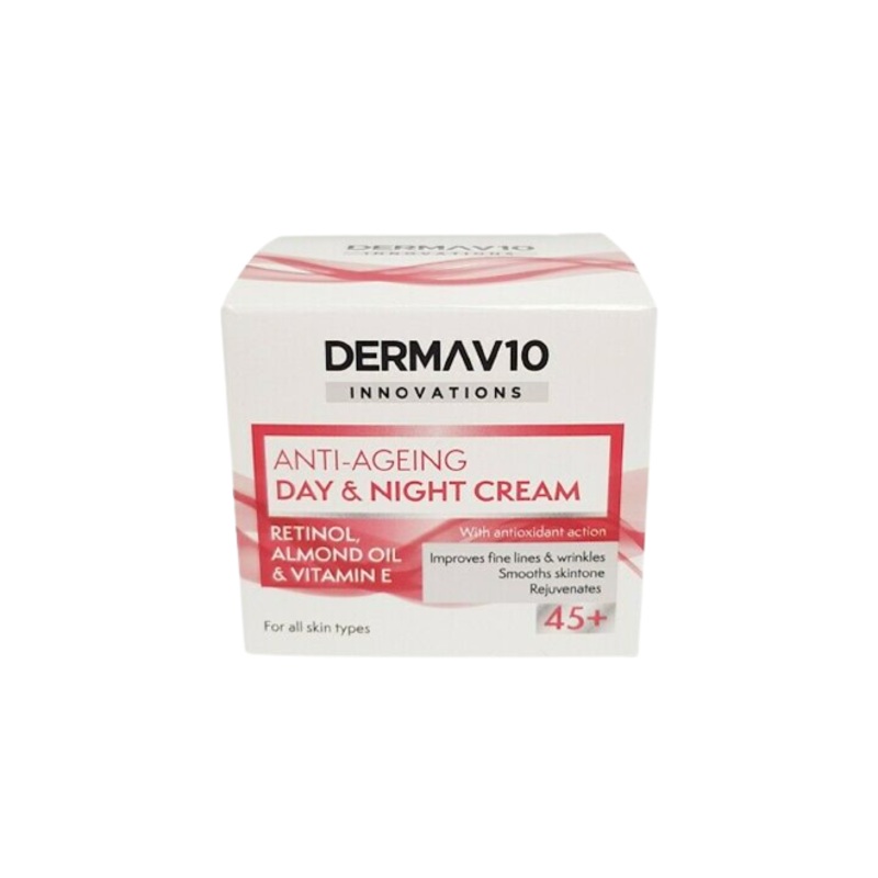 Dermav10 Anti-Ageing Day And Night CreamRetinol,Almond Oil 7 Vita
