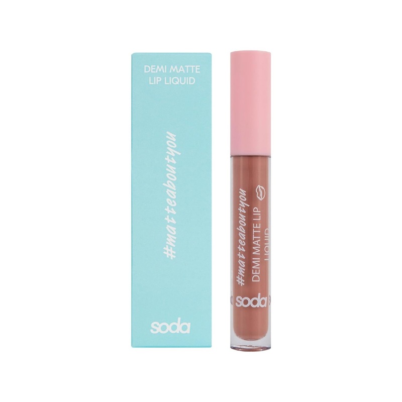 Soda Demi Matte Likit Ruj 012 Liquid Lipstick – Matte Finish, 0.12 fl oz