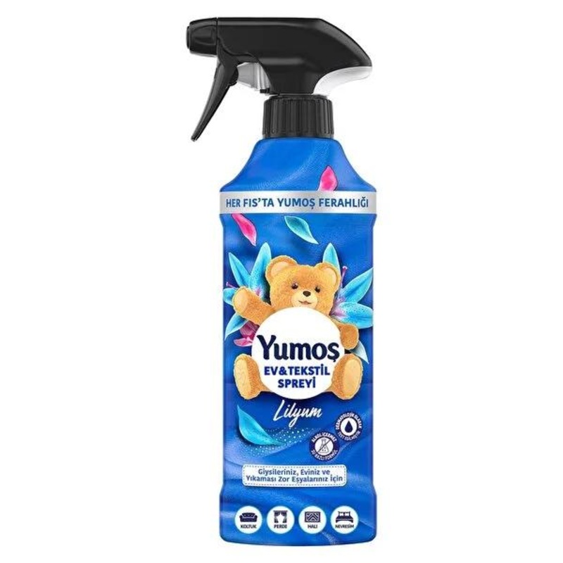 Yumo_ Lilyum Home and Textile Spray | Refreshing Lily Scent Fabric Refresher & Odor Eliminator for Upholstery, Carpets, & More – Alcohol Free