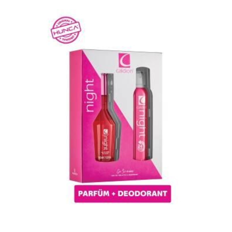 Caldion Night Perfume Set: Women’s Night Fragrance & Deodorant Spray for Evening Freshness