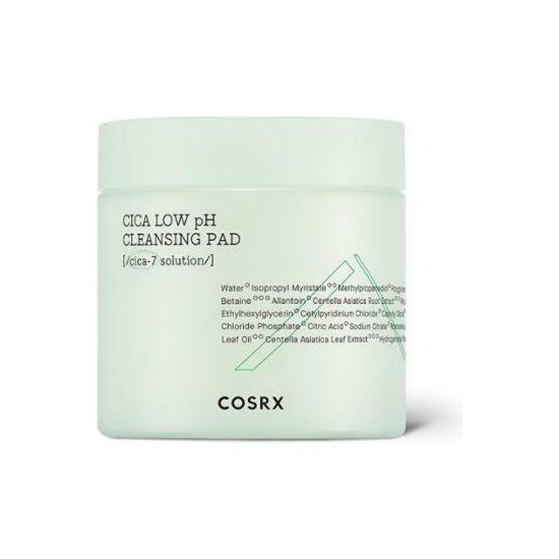 COSRX Pure Fit Cica Low pH Cleansing Pad (100 Sheets, 335ml) | Soothing & pH-Balanced Cleansing Wipes