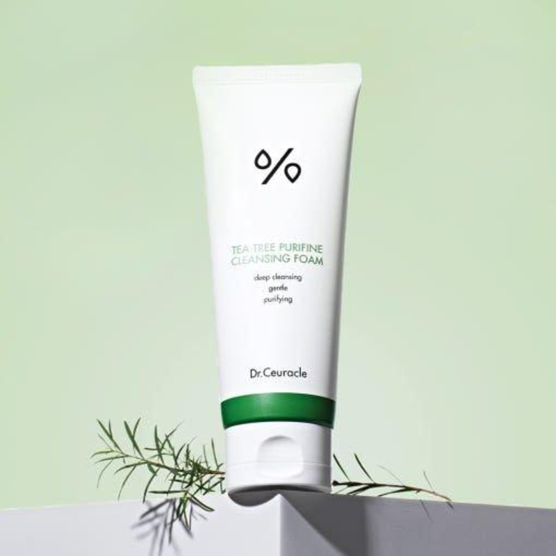 Dr.Ceuracle Tea Tree Purifine Cleansing Foam  150ml | Deep-Cleansing & Hydrating Foam for Clear, Blemish-Free Skin