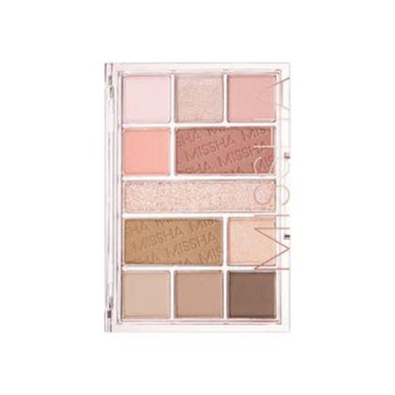 MISSHA Mood Moment Palette  12.5g #Rosy Rooftop | 11-Shade Multi-Use Eye, Blush & Contour Palette