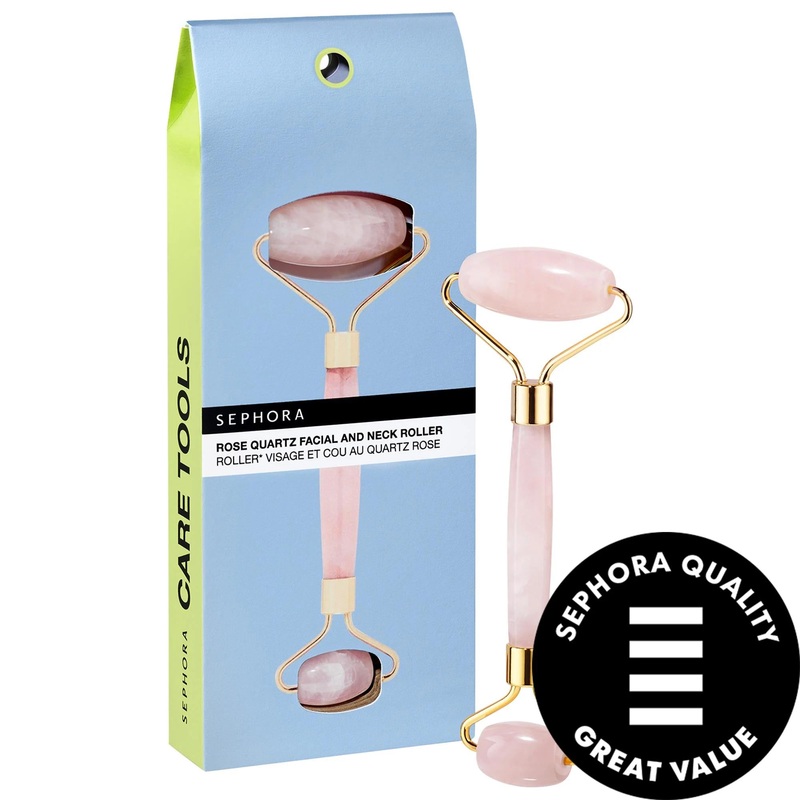 Rose Quartz Facial Roller by Rose Quartz – Natural Anti-Aging Skincare Tool for Facial Massage, Reduce Puffiness & Fine Lines