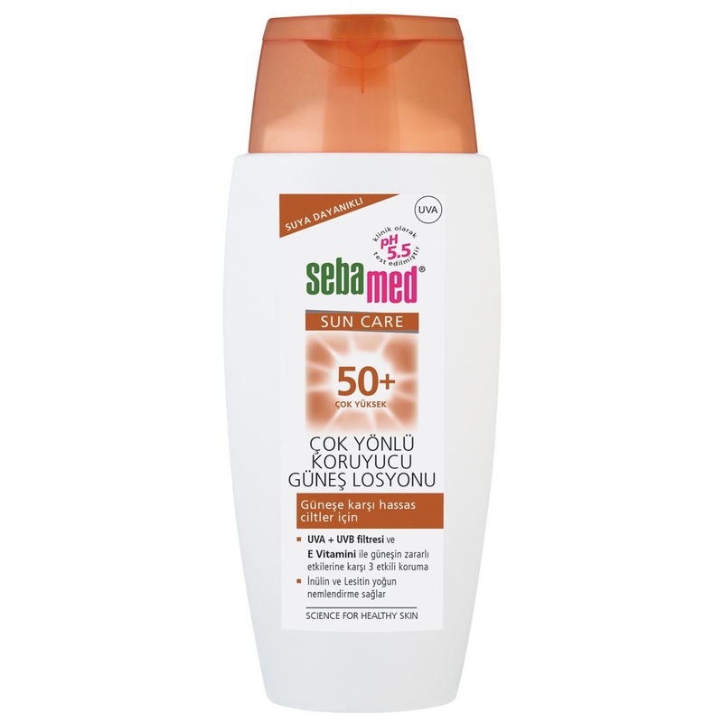 Sebamed SPF 50+ Sunscreen Lotion: UVA/UVB Protection, Water Resistant, Moisturizing – Sun Protection for Sensitive Skin