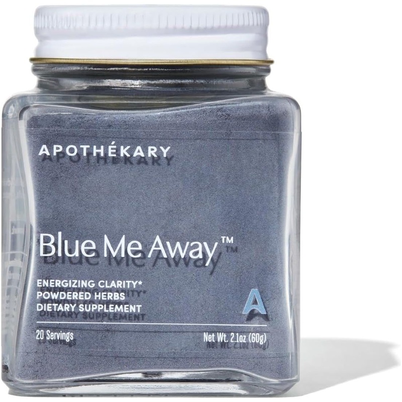 Apothkary Blue Me Away  60g (20 Servings) | Caffeine-Free Herbal Energy & Mental Clarity Blend