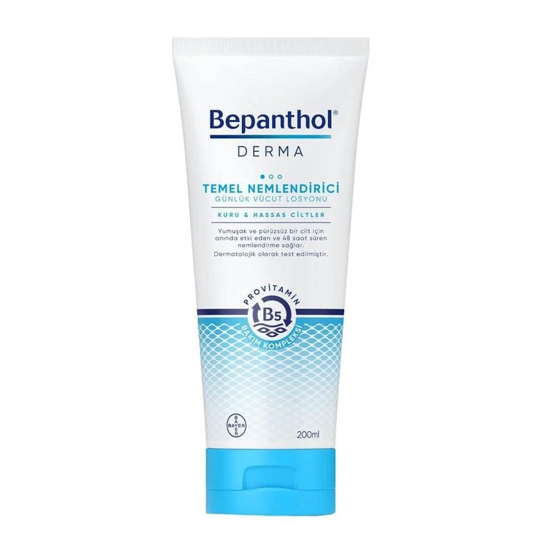 Bepanthol Derma Moisturizing Body Lotion for Dry & Sensitive Skin – 200ml, Long-lasting Hydration, Dermatologically Tested