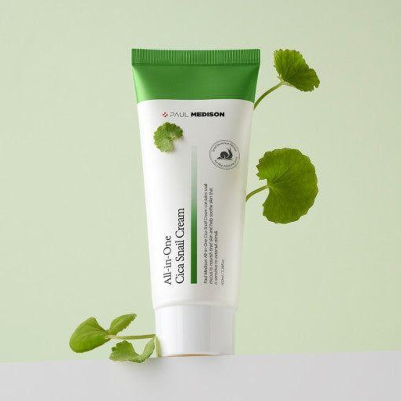 PAUL MEDISON All-in-One Cica Snail Cream  100ml | Soothing, Calming & Skin Barrier Repair