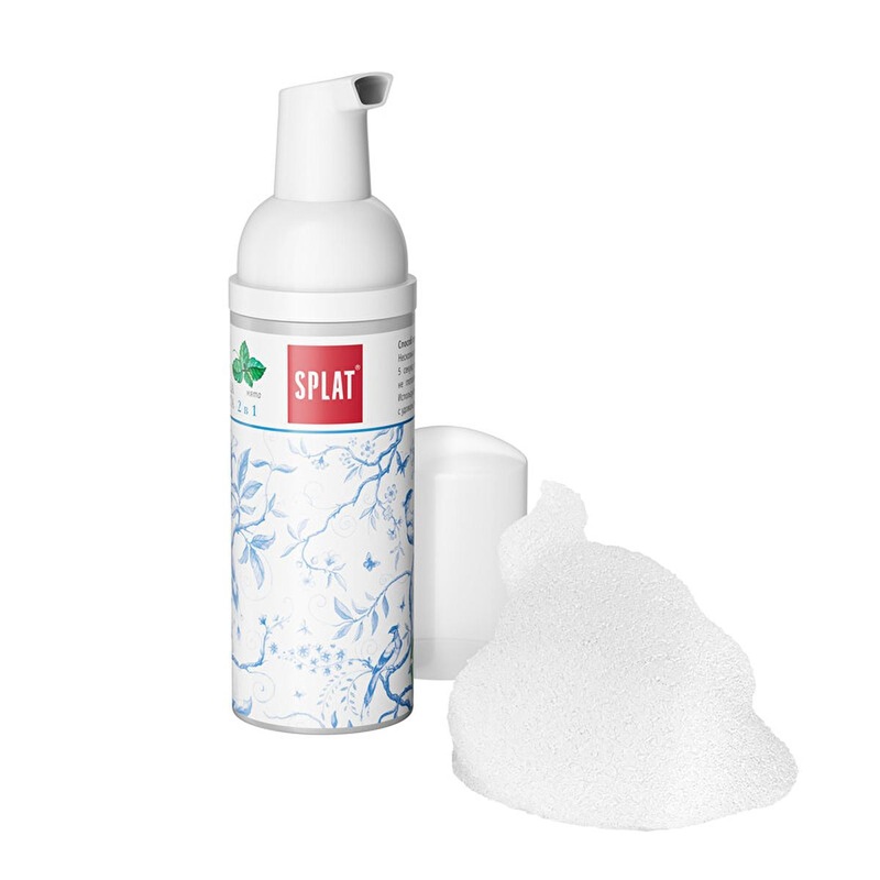 Splat Oral Care: 2-in-1 Mint Mouth Cleaning Foam | Rapid Teeth Cleaning, Cavity Protection, & Fresh Breath | On-the-Go Oral Hygiene