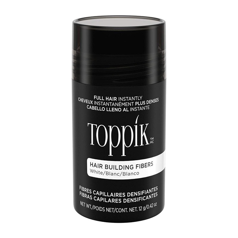 Toppik Hair Building Fibers – WHITE 0.42 oz