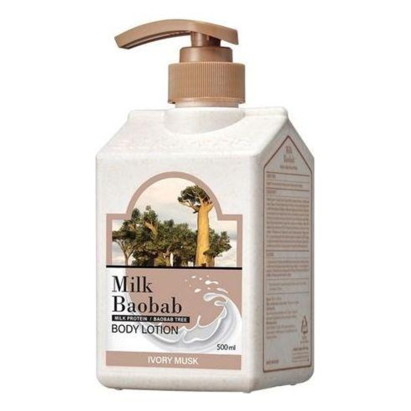 BIOKLASSE MILK BAOBAB Body Lotion  Ivory Musk  500ml | Fast-Absorbing Hydration with a Sophisticated Scent