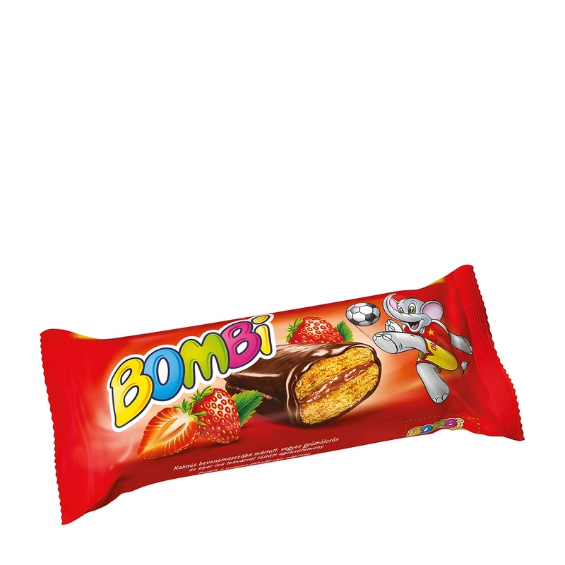 Bombi Strawberry Jam gingerbread bar, 45 g