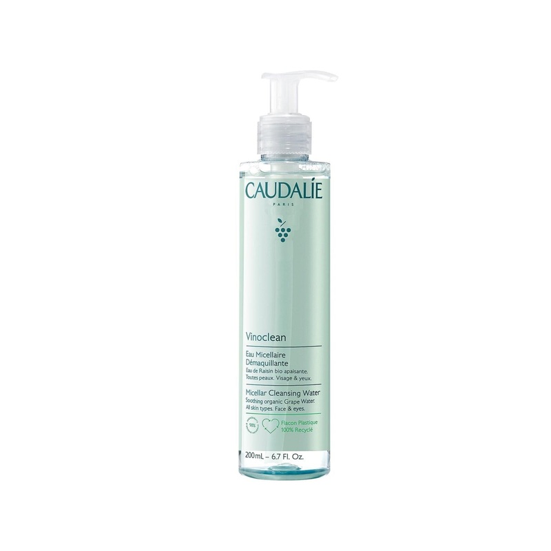 Caudalie Vinoclean Micellar Cleansing Water – Gentle Skincare for Sensitive Skin, 6.76 fl oz