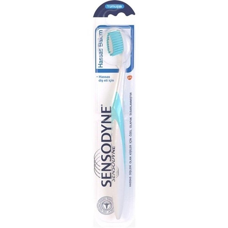Sensodyne Sensitive Care Manual Toothbrush for Adults with Soft Bristles – Gentle Oral Care for Sensitive Teeth and Gums