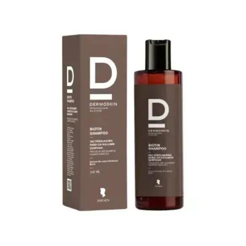 Dermoskin Men’s Biotin Shampoo for Hair Loss – 200ml, Strengthens Hair, Gentle for Daily Use