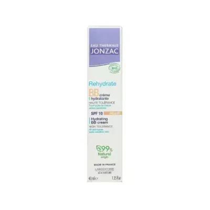 Eau Thermale Jonzac Rehydrate BB Cream Spf10+ – Hydrating & Sun Protection for Sensitive Skin, Medium Shade, 40ml