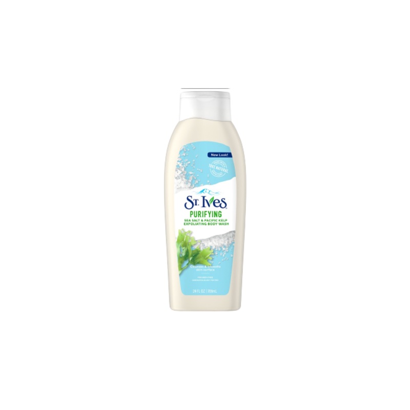 St Ives Renew And Purify Sea Salt And Pacific Kelp Shower Gel 709ML